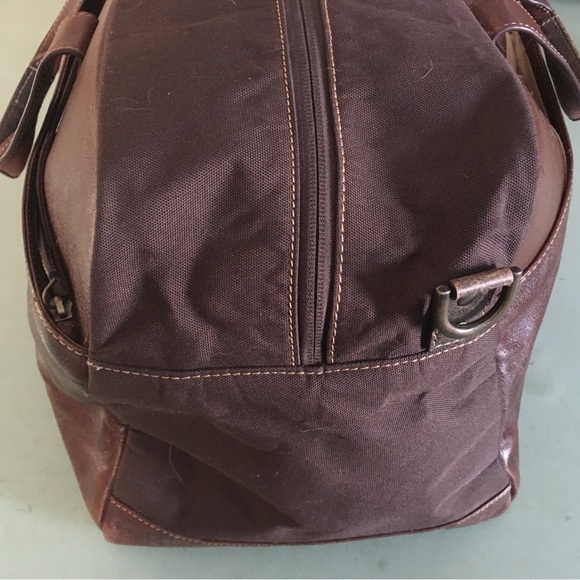 Boconi Dark Brown High Quality Leather Men’s Duffel Bag - Picture 7 of 11